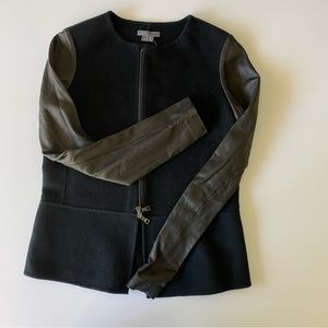 NWT Vince wool and leather jacket.  Size S